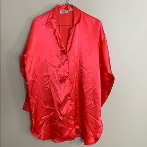 Vintage Victoria secret button down night shirt‎